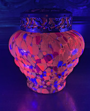 Rose Bowl Cadmium Glas Wilhelm Kralik Söhne 1910 TOP ZUSTAND!