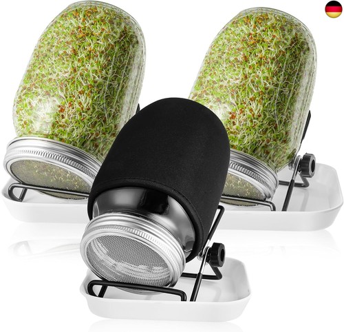 Sprossenglas 3er set 1000ml - sprossenglas, set,