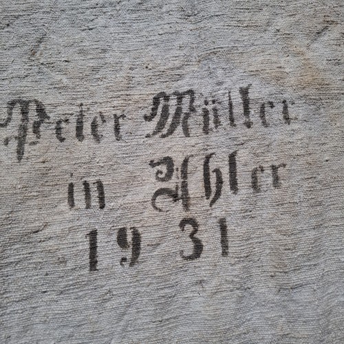 Alter leinensack 1931 aus - leinensack,