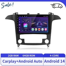 Carplay Android14 Autoradio Für Ford S-Max S Max 2007-2015 GPS Navi BT WIFI 64G
