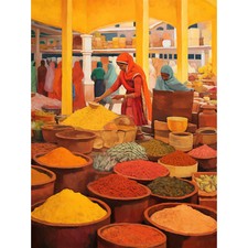 Der Gewürzmarkt asiatische