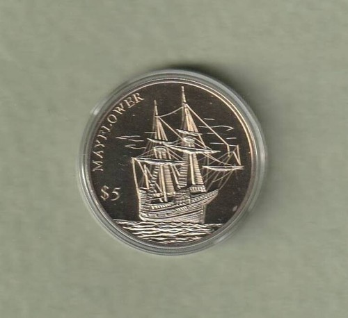 Liberia dollar mayflower - liberia,, 5