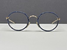 Jean Lafont  Brille Herren Damen Rund Gold blau Windsor kurze Bügel