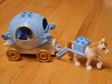 LEGO DUPLO Cinderella Kutsche mit Prinzessin und Pferd aus Set 6153 + Zugabe