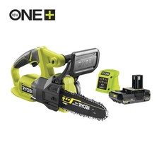 B-Ware RYOBI 18 V ONE+ Akku-Kettensäge inkl. 1x18 V 2,5Ah Akku und Ladegerät