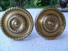 2 wunderschöne, massive GARDINENHALTER, Messing