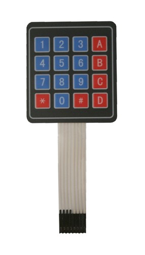 Folientastatur 4x4 mit stecker - folientastatur,