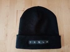 Tesla Mütze Beanie schwarz one size ungetragen 