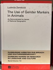 The use of gender markers in animals. Ludmila Zemková / Duisburger Arbeiten zur 