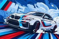Blechschild BMW M2 30 x 20 cm