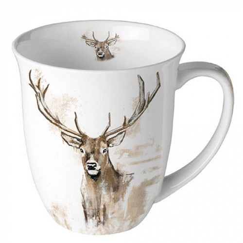 Tasse hirschgeweih tischdeko - tasse,