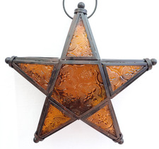 brauner Fensterdeko Stern