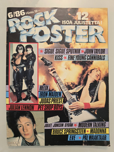 Rock poster 1986 - poster,