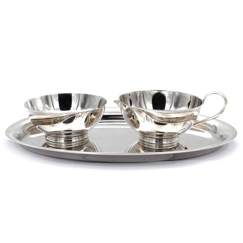 Silber milch zucker set auf - silber,