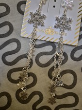 bijou brigitte Ohrringe Eiskristralle Silberfarbend Meu