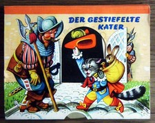 Kubasta - Der gestiefelte Kater - Märchen Pop Up Buch Artia Prag 1973  sehr gut