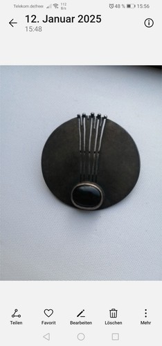 Brosche silber 925 - brosche, jugendstil