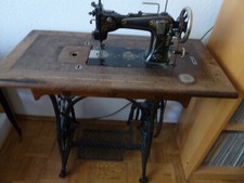 ANTIKE NÄHMASCHINE ADLER GUSSEISEN STÄNDER ABHOLUNG KARLSRUHE