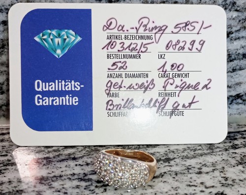 585 gold diamantring - 💎, |
