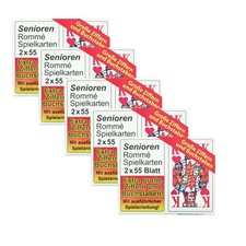 10 x 55 Blatt Senioren Rommé