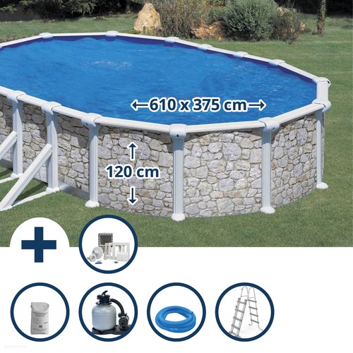 Stahlwandpool set - stahlwandpool,