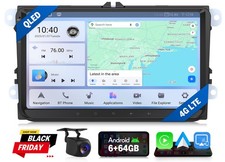 Autoradio 9" Android 13 6GB RAM CarPlay GPS Navi Für VW GOLF 5 6 Touran Polo EOS