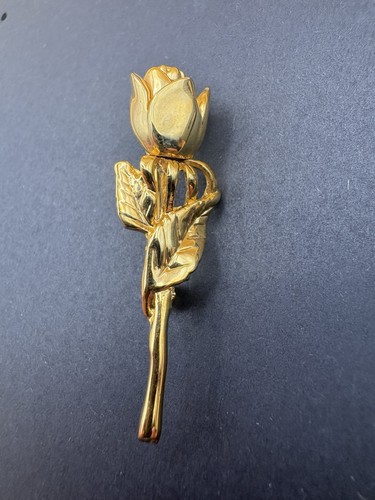 Vintage brosche rose - brosche,