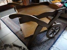 Teewagen, Servierwagen, Beistelltisch Eiche P43, sehr gut erhalten