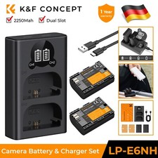 K&F Concept LP-E6NH 2x 2250mAh