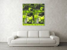 Abstrakt Neon Grau102x102 cm Alu Dibond PopArt/Malerei/Bild/ModernArt/Expressive