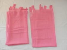 2 x Gardienen Schlaufenschal Folie mit Kräuselband transparent 235 (245) x 135