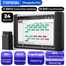 TOPDON Phoenix Pro KFZ OBD2 Diagnosegerät Key Programmier ECU-Codierung VW BBA