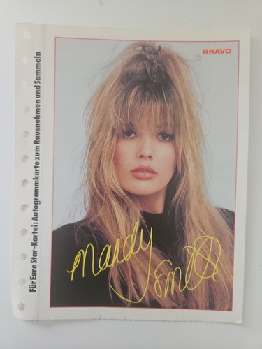 Mandy smith autogrammkarte - ,
