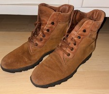 TOD‘S Schnürstiefel Stiefeletten Wildleder braun Boots Stiefel Gr.38,5