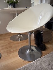 Drehstuhl Kartell ERO S Weiß Glänzend Design Philipp Strack, leicht beschädigt