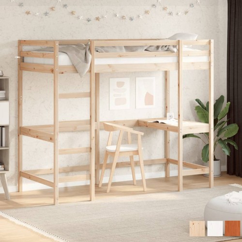 Hochbett mit schreibtisch - hochbett,