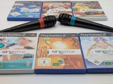 Playstation 2 PS2 Singstar Spiele und Singstar Mikrofone mit Adapter - Auswahl