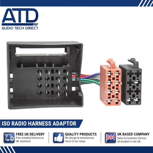 Iso radio adapter für peugeot - iso,