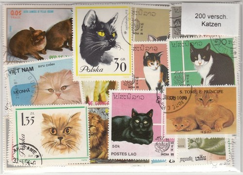 200 verschiedene briefmarken - verschiedene,