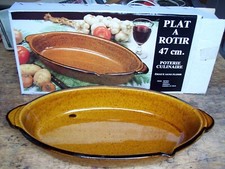 Auflaufform Keramik oval, neu