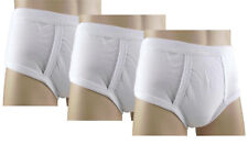 6  Stück Herren Slip weiß  Slips mit Eingriff  Unterhose Baumwolle  Gr.5-13