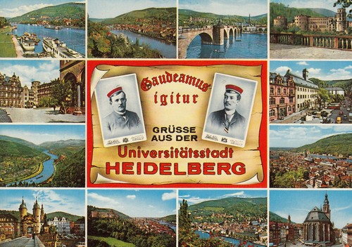 Alte postkarte gaudeamus - postkarte,