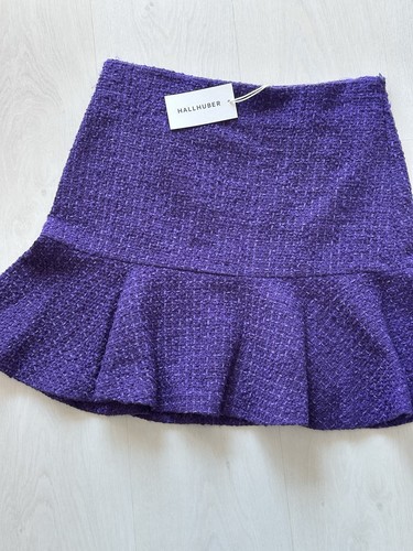Hallhuber minirock lila saum - minirock,