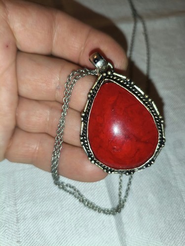 Statement kette boho rot - boho,