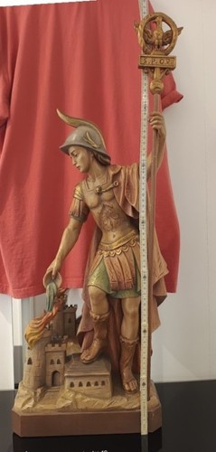 Holzfigur florian cm mit - cm,