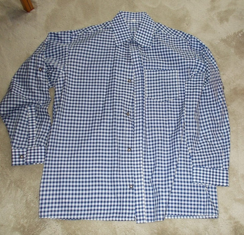 Trachtenhemd herren blauweiß
