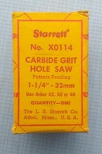 Starrett Bohrkrone / 32 mm Durchmesser / Hartmetallkorn