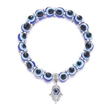 2x Armband türkisches magisches Auge Nazar Evil Eye Boncugu mavi boncuk Hamsa