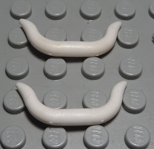 Lego stosszahn horn weiss - stosszahn, 2