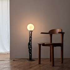 Schmiedeeiserne Stehlampe mit 7 Zoll Kugelschirm Vintage einzigartige Beleuch...